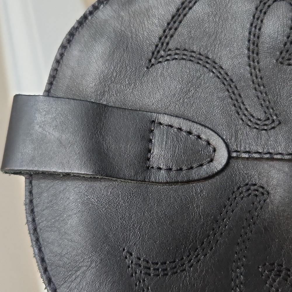 Steve‎ Madden Women's Western Style Leather Boots in Black Size 7M - Picture 9 of 10